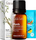 100% Pure Myrrh Essential Oil - 0.34 Fl Oz - Myrrh Oil for Hair, Skin, Diffuser, Aromatherapy & DIY Candle Making Scent