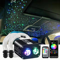 ATOKEE Dual Color Twinkle 600pcs Starlight Headliner Kit, 0.03in 9.8ft 20W Fiber Optic Star Lights for Car Roof Use, Control by APP/Remote