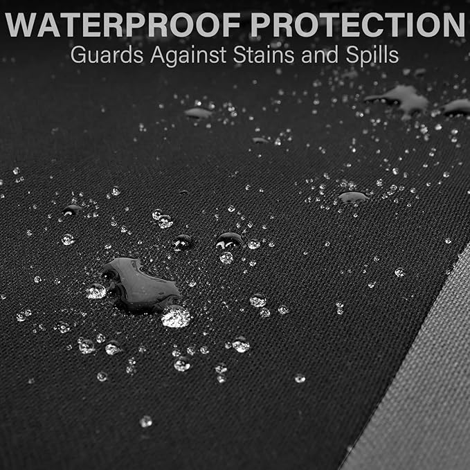 CAR PASS EVA Waterproof Car Seat Covers Full Set, Mint Seat Covers for Cars,Airbag Compatible,Universal Fit Sedans,Vans,SUVs,Trucks (Black and Mint)