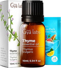 100% Pure Thyme Essential Oil - 0.34 Fl Oz - Thyme Oil for Hair, Skin, Diffuser, Aromatherapy & DIY Candle Making Scent