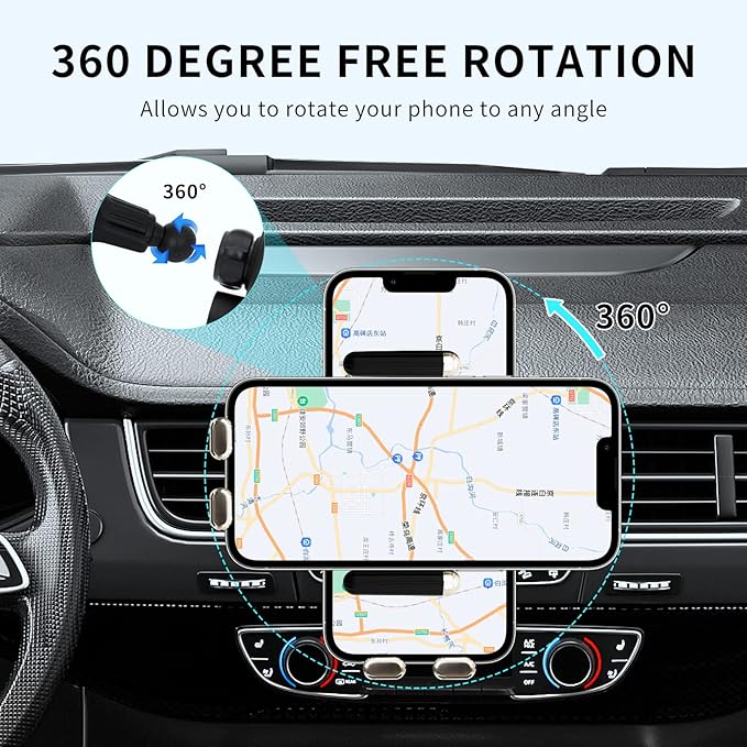 Wireless Car Charger Mount,15W Qi Fast Charger, Wireless Car Charger Smart Sensor Air Vent, Automatic Clamping Phone Holder for iPhone 13/12/11//XS/XR/8, Samsung S22/S21/S20/Note 20, etc (Black)