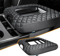 Center Console Cover Compatible with Chevy Silverado 2014 2015 2016 2017 2018 with 40/20/40 Jump Seat Console, Car Armrest Protective Cover, Car Accessories (ONLY for Split Bench Jump Seat)