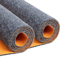 2-pc 64 X 32 Inch Heavy Duty Oil Spill Mat, 6.5mm Thickened Garage Floor Mat for Under Car, 1/4" Waterproof Rubber Backing Absorbs Oil Quickly, Washable, Reusable, Durable, Non-Slip