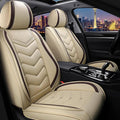 CTDS Car Seat Covers for Chevy Equinox 2005-2026, Stylish Sport Seat Cover, Premium Nappa Leather Car Seat Cover. Automobile Seat Covers Sets.(Standard 2 Seats/Beige)