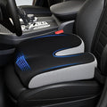 Adult Car Booster Seat Cushion - Memory Foam Car Seat Wedge Cushion - Coccyx Cushion for Tailbone Pain - Driver Seat 3 Inch Height Boost Cushion - for Cars, Trucks, Home & Office Chairs, Black