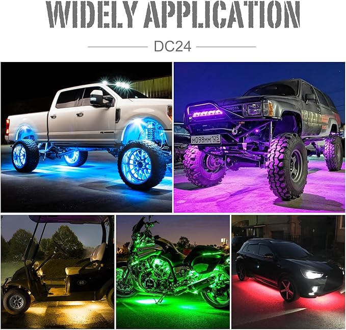 SHINIGHT Led Rock Lights for Trucks,10 Pods Lights for Jeep Brightness Truck underglow kit Exterior with App Control Flashing Music Mode RGB Lighting for UTV SUV ATV RZR Truck Accessories