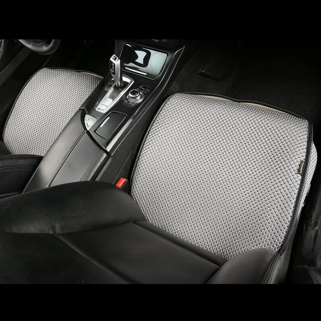 Auto Newer Breathable Universal Four Seasons Car Seat Covers, Luxury Include Front Car Seat Protector and RearCar Seat Cushion,Compatible with 95% Vehicles， Fit for Cars Truck SUV (Grey,3PCS)