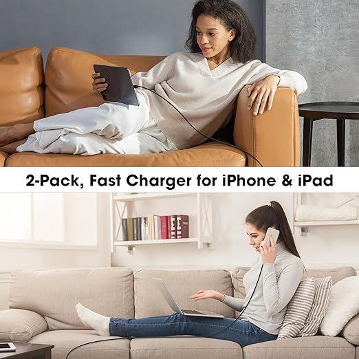 iPhone 17 16 15 Charger Fast Charging,20W USB C Wall Charger Block with 10ft Type C to C Cable Cord for Apple iPhone 17/17 Pro/17 Pro Max/17 Air/16/16 Plus/16 Pro/16 Pro Max/15 Pro Max/iPad Pro Black