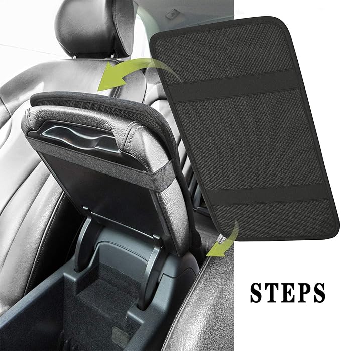 Dreaweet Pink Cow Print Auto Center Console Pad Car Armrest Seat Box Cover Protector Universal Fit Car Decor Handrail Box Arm Rest Cushion Lid Soft Car Accessories for Women Men