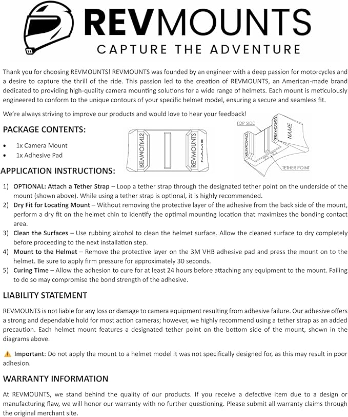 ScorpionEXO EXO-R1 Action Camera Helmet Chin Mount