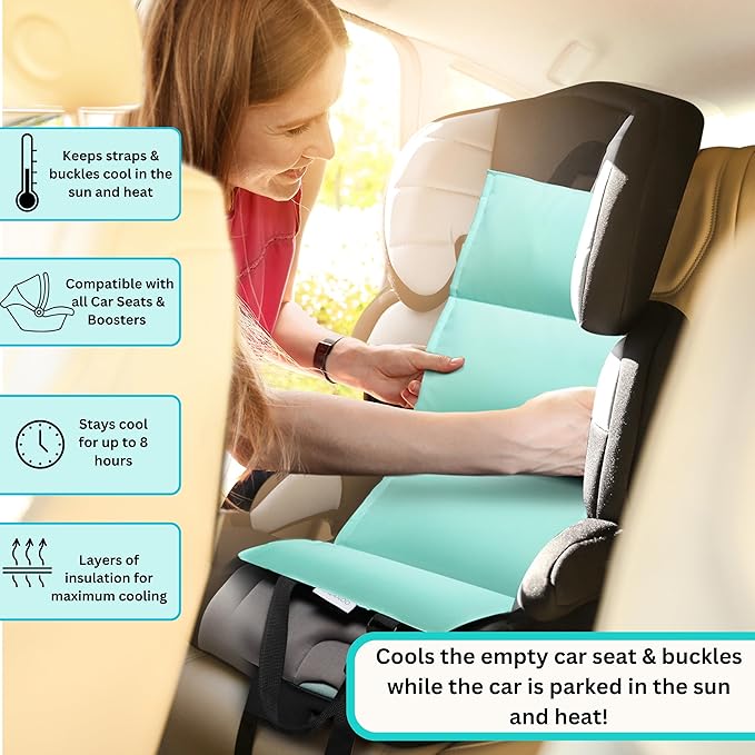 Car Seat Cooling Pad, Stroller Cooling Pad with Ice Pack for Babies Toddler and Kids, Sun and Heat Cover Protector for Summer Carseat Cooler Liner