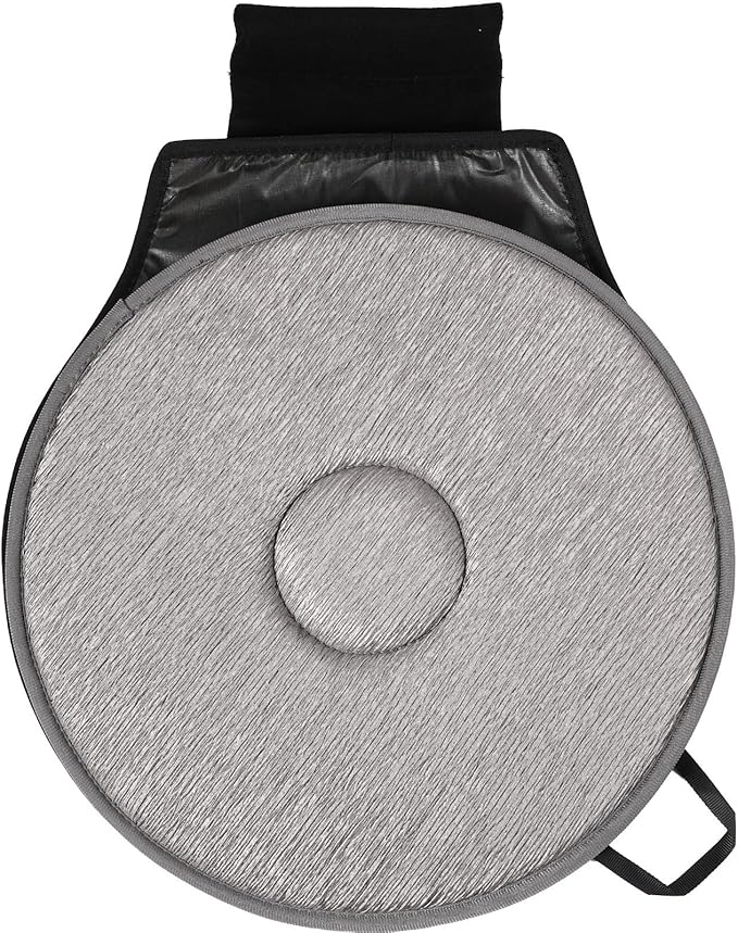 Cabilock 1PCS Rotating Car Seat Cushion Non Slip Swivel Cushion for Elderly Driver Ergonomic Auto Seat Pad 20.47X15.74 Inch Comfort Support for Vehicle