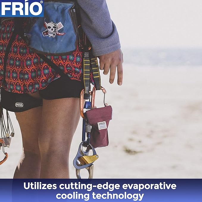 FRIO Cooling Wallet - Insulin Cooler for 45+ Hours of Stress Free On The Go - Burgundy Mini