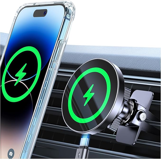 for MagSafe Car Mount Charger【20* N55 Magnet】 carmount 2.0 Magnietic Phone Holders for Your Car Air Vent Phone Mount for Car Vent Dashboard Wireless Car Charger for iPhone 17-12 Pro Max Magsafe Case