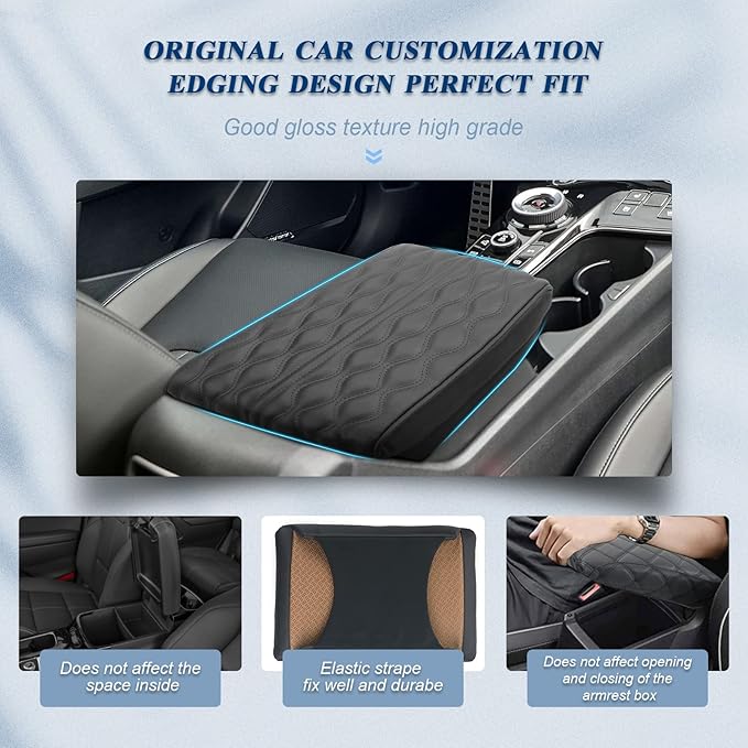 BIBIBO [Upgraded for 2025 2026 Kia Sportage Console Armrest Cover 2023-2025 2026 Kia Sportage NQ5 Console Lid,2023 Sportage Arm Rest Pad Cover Protector,2025 Kia Sportage Accessories Armrest Cushion