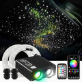 ATOKEE 32W Dual Color Starlight Headliner Kit, Sound Activated Fiber Optic Star Roof Lights with APP/Remote Control, 750pcs*(0.03+0.04+0.06in)*9.8ft