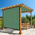 Amagenix 90% Pergola Shade Cover 15' X 15' Sun Shade Cloth with Grommets for Outdoor Garden Patio Porch, Commercial Grade 200 GSM - Cable Zip Ties Included (We Customized) GN108, Green