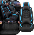 CTDS Car Seat Covers for Toyota RAV4 2000-2026, Stylish Sport Seat Cover, Premium Nappa Leather Car Seat Cover. Automobile Seat Covers Sets.(Luxury 5 Seats/Black Blue)