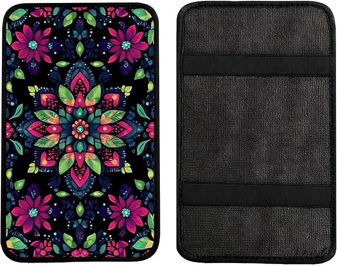 Car Armrest Cover Pad - Car Center Console Cushion Protector Against Pet Claws, Dirt and Sticky Fingers, Comfortable Auto Decor Accessory Fit for Sedan, Van, SUV (AAI-JC0122-1M)