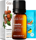 100% Pure Copaiba Essential Oil - 0.34 Fl Oz - Copaiba Oil for Hair, Skin, Diffuser, Aromatherapy & DIY Candle Making Scent