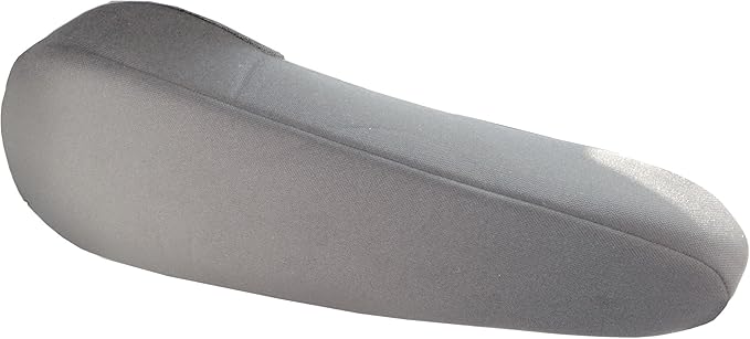 FH Group Flat Cloth Fabric Armrest Cover Semi-Universal Fit, One Pair Gray