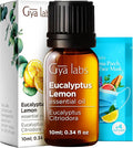 100% Pure Eucalyptus Lemon Essential Oil - 0.34 Fl Oz - Eucalyptus Lemon Oil for Hair, Skin, Diffuser, Aromatherapy & DIY Candle Making Scent