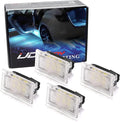 iJDMTOY 4-pack 3W High Power Aqua Ice Blue Full LED Interior Lighting Kit Compatible With Tesla Model S 3 X Y Replace OEM Footwell, Step Courtesy, Trunk Area, Glove Box Lamps, etc