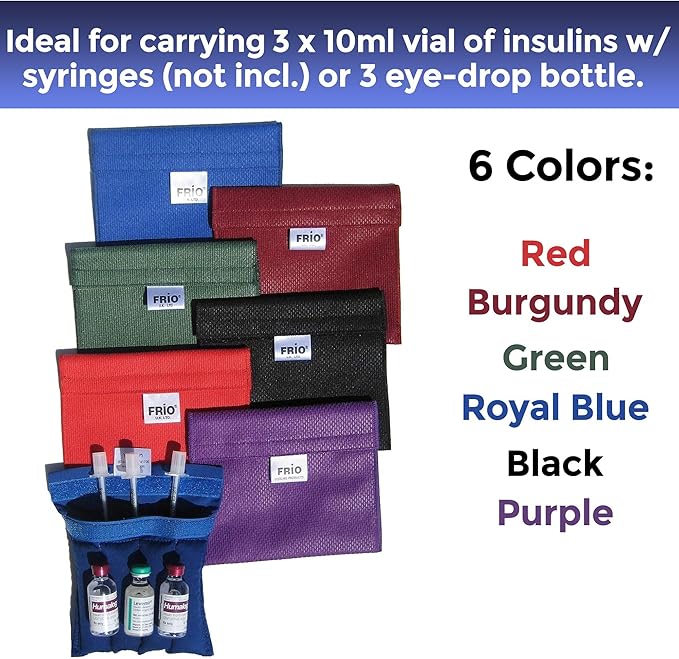 FRIO Cooling Wallet - Insulin Cooler for 45+ Hours of Stress Free On The Go - Black - Small