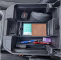TOPINSTALL Blue Center Console Organizer Compatible with Chevy Silverado/Sierra 1500 2019-2022 and 2020-2023 Silverado/Sierra 2500HD 3500HD, Full-Size Tray (Full Console w/Bucket Seats ONLY)