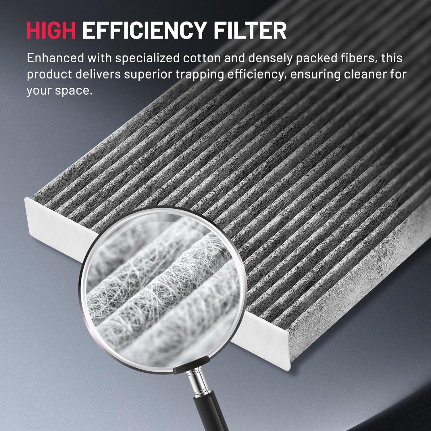 BDFHYK Cabin Air Filter with Activated Carbon Compatible with Audi A6/A6 Quattro/A7 Quattro 2012-2018, A8 Quattro/S6/S7/S8 2013-2018, RS7 2014-2018, A6/A8 Quattro 2012-2016, Replace# CF11436