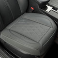 JOJOBAY Leather Car Seat Cover,Bottom Seat Covers for Cars,Front Seat Protector,Fit for 95% of Vehicles - Padded,Anti-Slip,Premium Leather(1 PC,Grey)