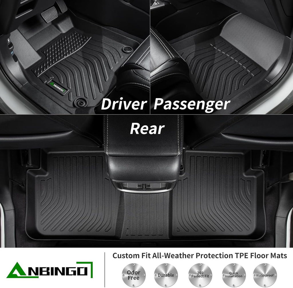 ANBINGO®-Floor Mats for Kia K4 2025 LX LXS EX GT-Line/GT-Line Turbo,Car Mats for Kia K4 All Weather Floor Liner Accessories 2025