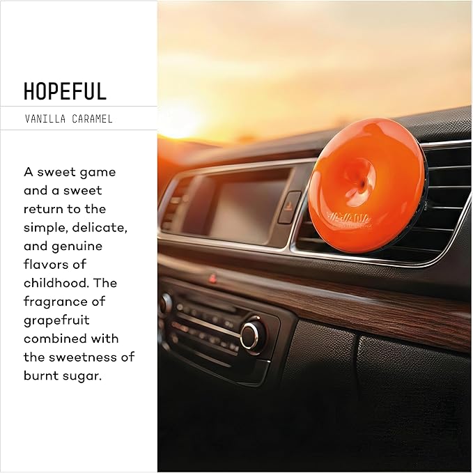 Vavana Spin Car Air Conditioner Freshener Professional Car Freshener BPA & Liquid Free 90 Days Effective Set of 2 (Hopeful)