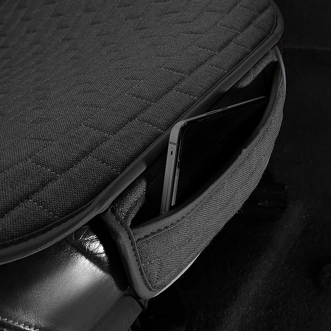 VarCozy Linen Car Seat Covers, Bottom Breathable Seat Covers for Cars for All Seasons with Non-Slip Protector, Universal Seat Covers for Cars, SUVs, Trucks