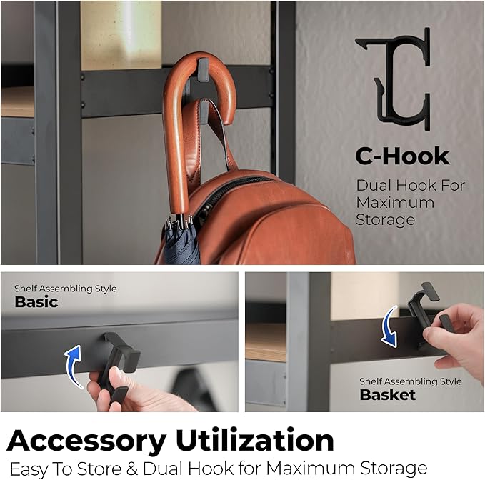 HOMEDANT House 5-Tier Metal Rolling Cart Shelf Rack Casters Heavy Duty Laminated Wheel Shelving Unit Adjustable Utility Storage Shelves Organizer Shelf Kitchen Garage 24.4" W x 16.5" D x 62.2" H 3Pack
