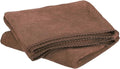 HARFINGTON 2 Pack Microfiber Cleaning Cloth, 24" x 12" Multi-Functional Cleaning Towels Reusable Absorbent Rags for Car Wash Kitchen Household Window Clean, Brown