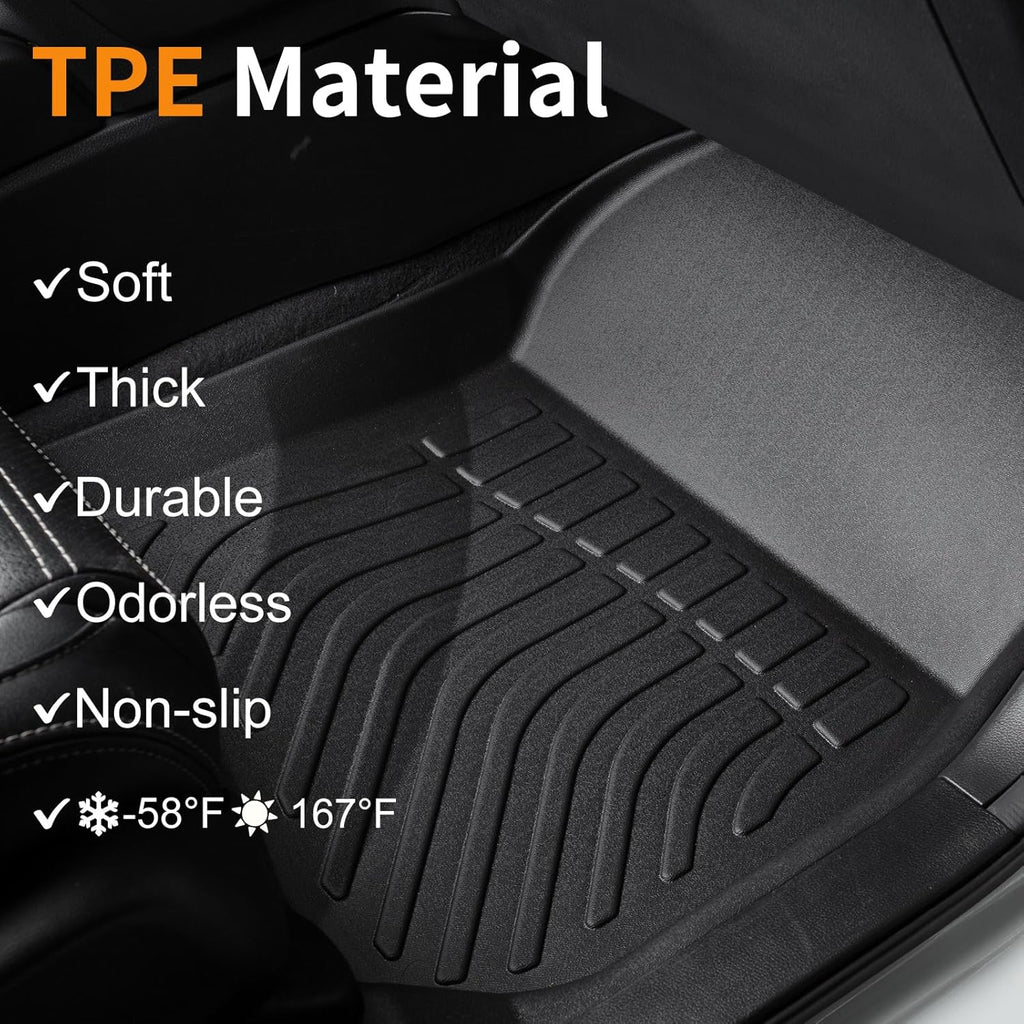 Binmotor-All Weather Floor Mats & Cargo Liner for RX 2025 2024 2023 RX350 | RX350h | RX500h (NOT for RX450h+PHEV) Heavy Duty Car Floor Liners for RX 350 Accessories-Black