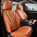 Coverado Seat Covers,Waterproof Seat Covers Front Seats, Brown Car Seat Cover, Luxury Front Car Seat Covers Leather Car Seat Protector, Automotive Car Seat Covers Universal Fit Most Cars