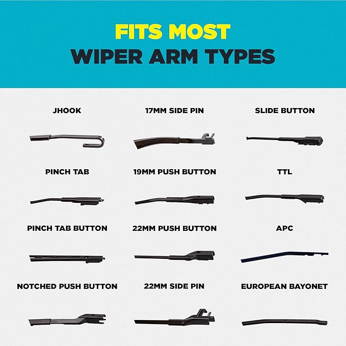 Invisible Glass CSB18 Ceramic Silicone 18" Premium All-Season Windshield Wiper Blade – Automotive Replacement Beam Blade with HydroGuard Water Repellent Coating for Quiet, Streak-Free Performance