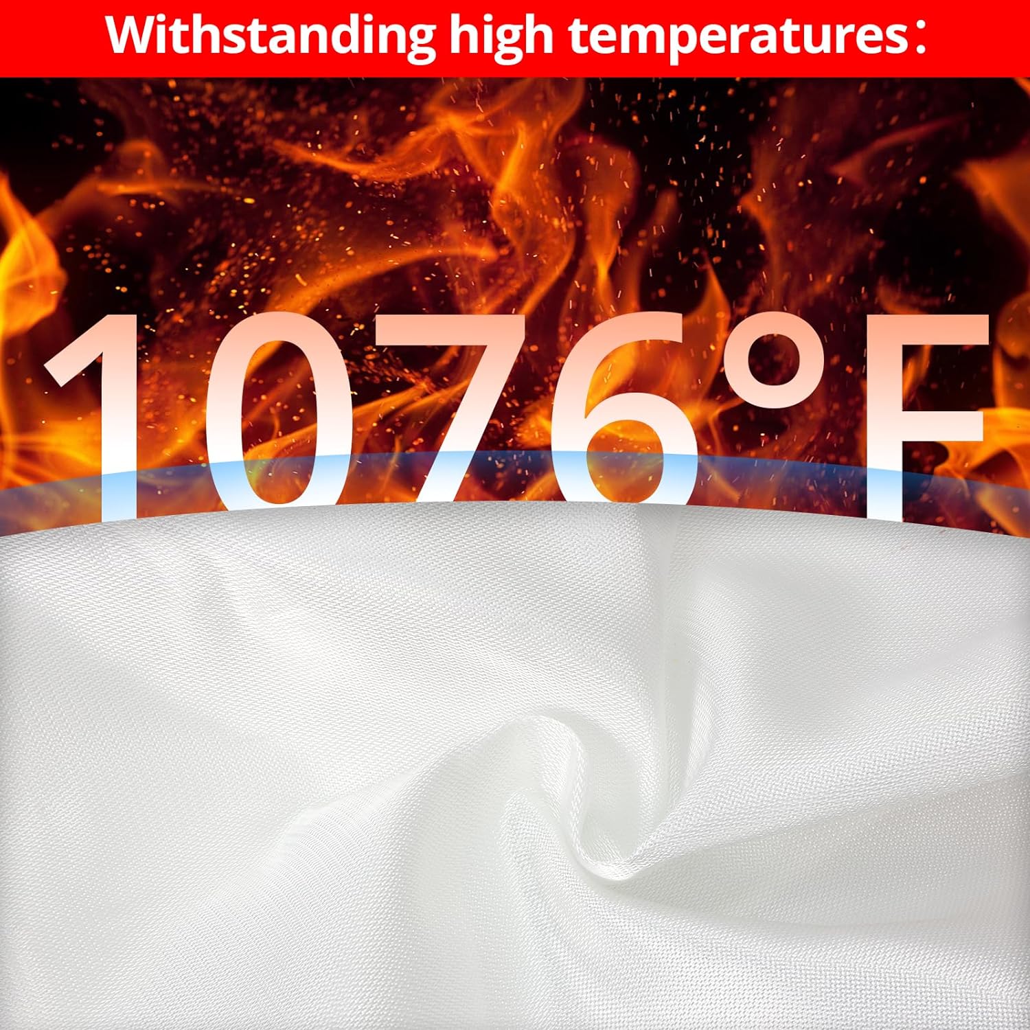 SecuCaptain Emergency Fire Blanket for Home and Kitchen - 8 Pack 40"x40" Flame Suppression Fiberglass Fire Blankets for House Camping Car Warehouse Office Emergency Survival Safety