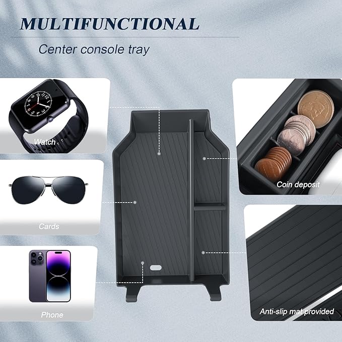 BIBIBO 3Packs 2025 2026 X3 G45 Center Console Organizer for 2025 2026 BMW X3 G45 (30 xDrive/M50 xDrive) Console Trays+ Insert Cup Holder Organizer + Armrest Hiddlen Storage Box
