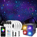 1000PCS 32W Meteor Starlight Headliner Kit,4 Light Colors Twinkle Fiber Optic Star Ceiling Lights,0.03in*13.1ft/4m, App/Remote Control Rgbw Shooting Star Headliner Kit Car Roof Home Ceiling
