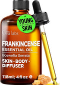 100% Pure Frankincense Essential Oil - 4 Fl Oz - Frankincense Oil for Hair, Skin, Diffuser, Aromatherapy & DIY Candle Making Scent