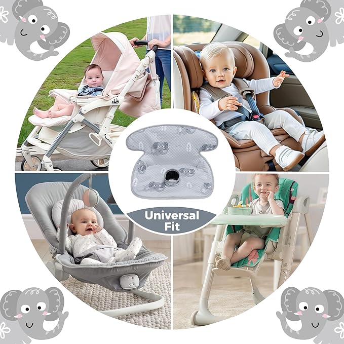 Piddle Pad - Car Seat Potty Training Protector- Waterproof Car Seat Liner with Anti-Slip Backing, Machine Washable Cover for Baby Toddler Carseat, Stroller (Gray, 2PC)