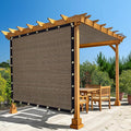 Amagenix 90% Shade Fabric 13'X 20' Mocha Sun Shade Cloth with Grommets for Pergola Replacement Shade Cover Canopy, Heavy Duty, Cable Zip Ties Included (We Customized)