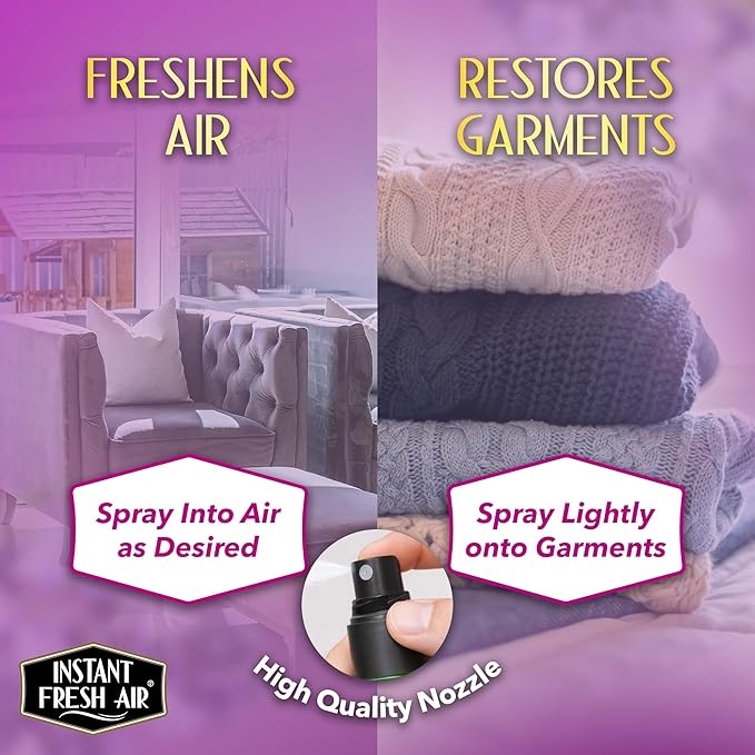 Smoke Vanish - Smoke Odor Eliminator Spray - Removes Odor Instantly with Noxban™ - Eco-Friendly - For Home, Car, & Travel - Lavender Scent - 4 oz.