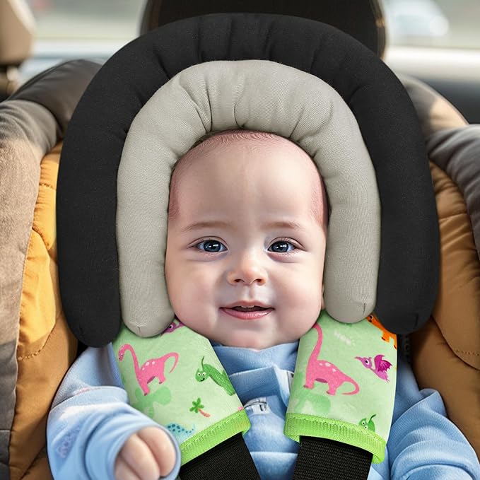COOLBEBE Car Seat Straps Shoulder Pads for Baby Kids, Super Soft Seat Belt Covers for All Car Seats/Pushchair/Stroller/High Chair