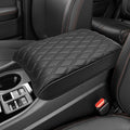 Center Console Cover for Honda Pilot 2023 2024 2025, Ridgeline 2024 2025, Passport 2024 2025 2026, Auto Armrest Lid Cushion Protector with Storage Pocket, Vinyl Leather, Black