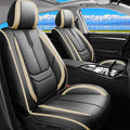 Fit Santa Fe Car Seat Covers for Hyundai Santa Fe 2007-2025 2026 -Upgraded Premium Waterproof & Breathable Leather,Airbag Compatible,All-Weather Seat Cushion Protector,2 Front/Black-Beige