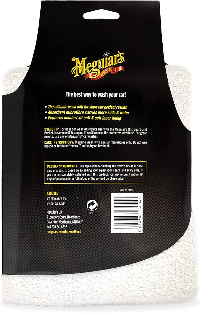 Meguiar's X3002 Microfiber Wash Mitt,